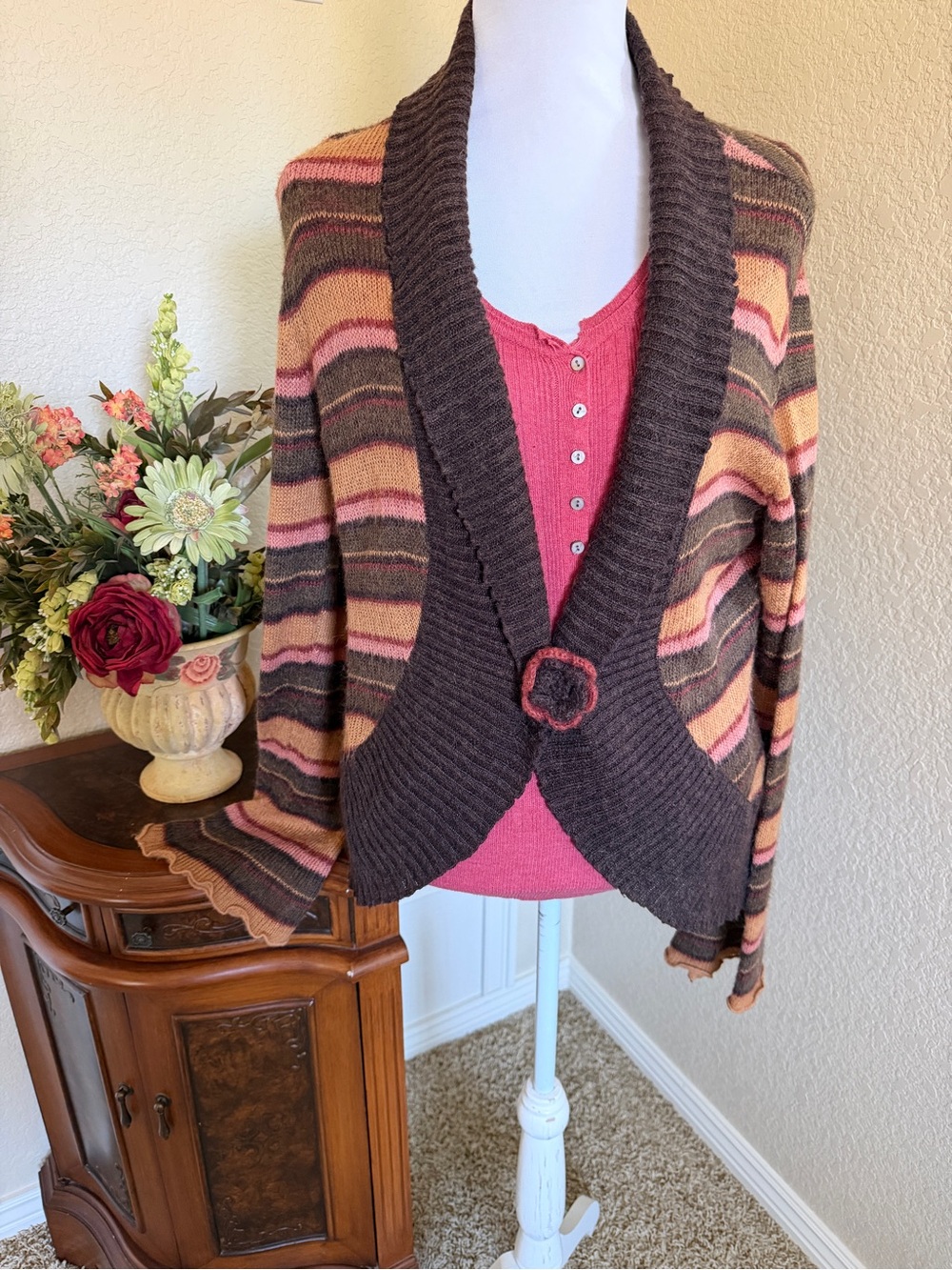 Nine & Co. Shawl Cardigan with Bell Sleeves